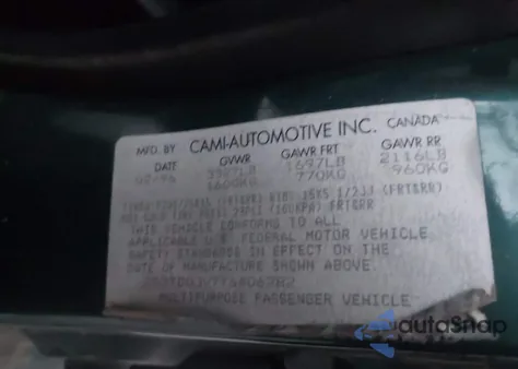 1996 Suzuki Sidekick Jx from USA, damaged, VIN 2S3TD03V7T6406282